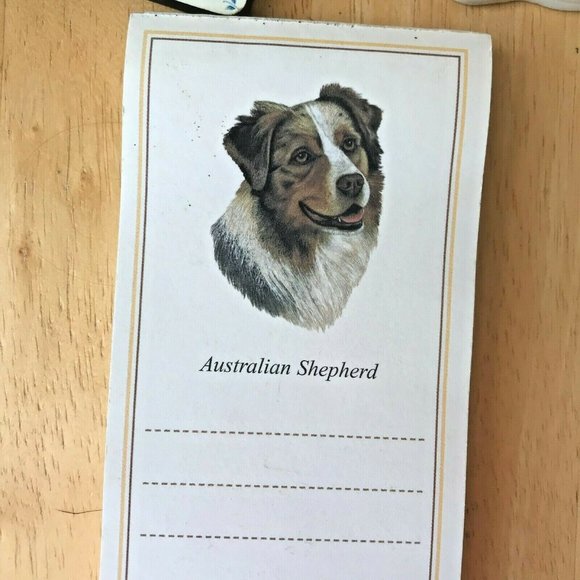 Australian Shepherd Notepad 47 Sheets Art Craft Jewelry Projects Vintage… - Picture 1 of 4